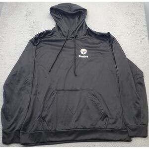 NFL Pittsburgh Steelers‎ Dunbrooke Hoodie Football Mens XL Black Raglan Sleeve
